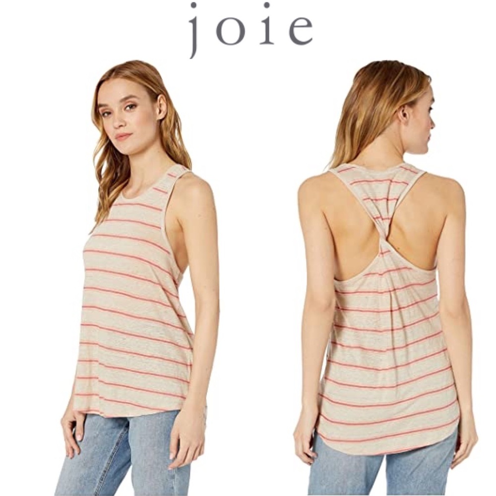 L JOIE Rayson Top Tank Stripe